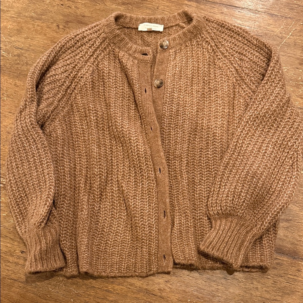 Sezane Emile Cardigan in Molted Camel